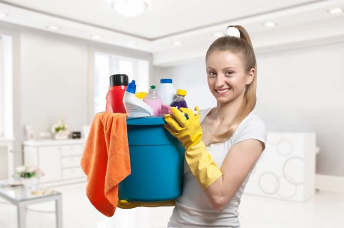 Final wipe-down for a property move out cleaning